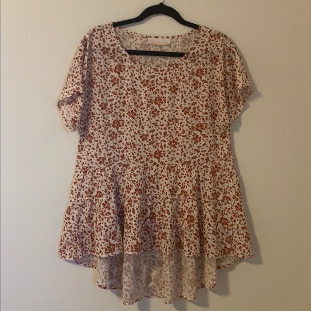 Floral Peplum Top